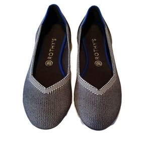 Rothy's Grey Birdseye Rounded Toe Flats